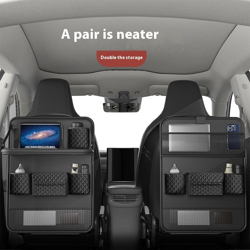 Auto Sitz Organizer mit Klapptisch – Multifunktionale Rückenlehnen-Aufbewahrung