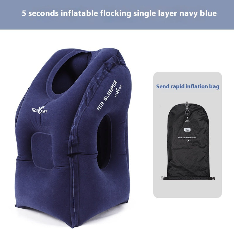 Ergonomisches Reise-Nackenkissen – U-Form Schlafkissen für Flugzeug, Zug & Büro