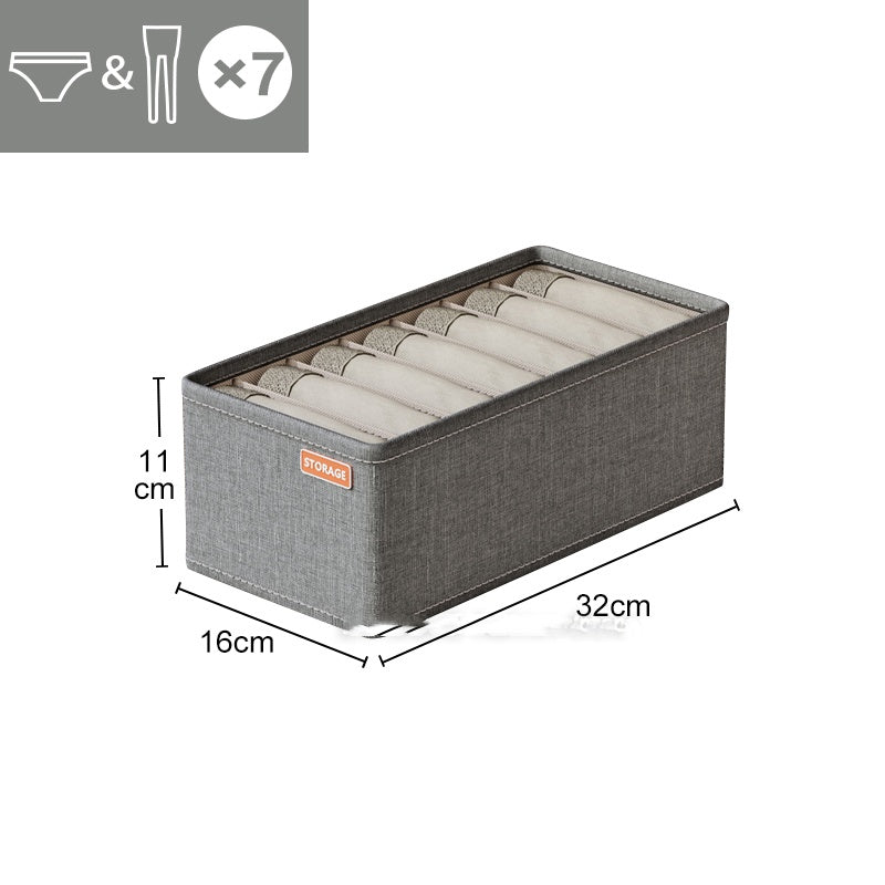 Kleiderschrank Organizer Box – Faltbare Aufbewahrungsbox mit Fächern für Unterwäsche und Socken