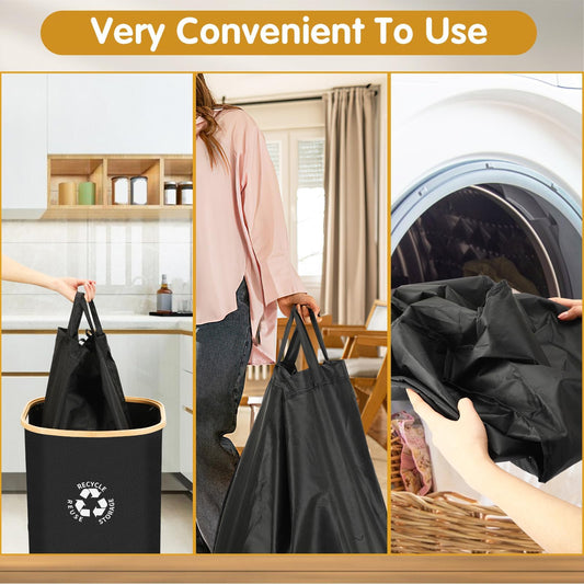 Recycling Mülleimer mit Deckel – Faltbarer Flaschenbehälter für Küche & Haushalt