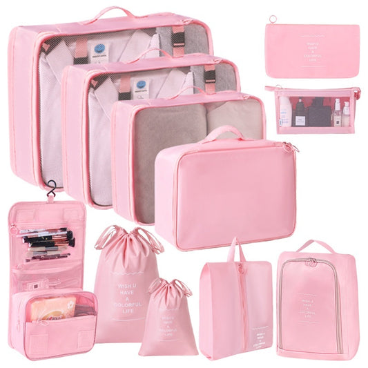 Reise Organizer Set (8-teilig) – Koffer Packtaschen für Kleidung & Kosmetik