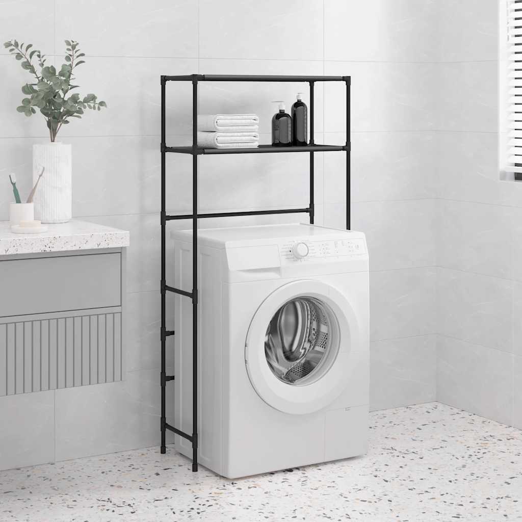Waschmaschinenregal mit 2 Ablagen – Badezimmer & Waschraum Organizer aus Metall