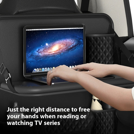 Auto Sitz Organizer mit Klapptisch – Multifunktionale Rückenlehnen-Aufbewahrung