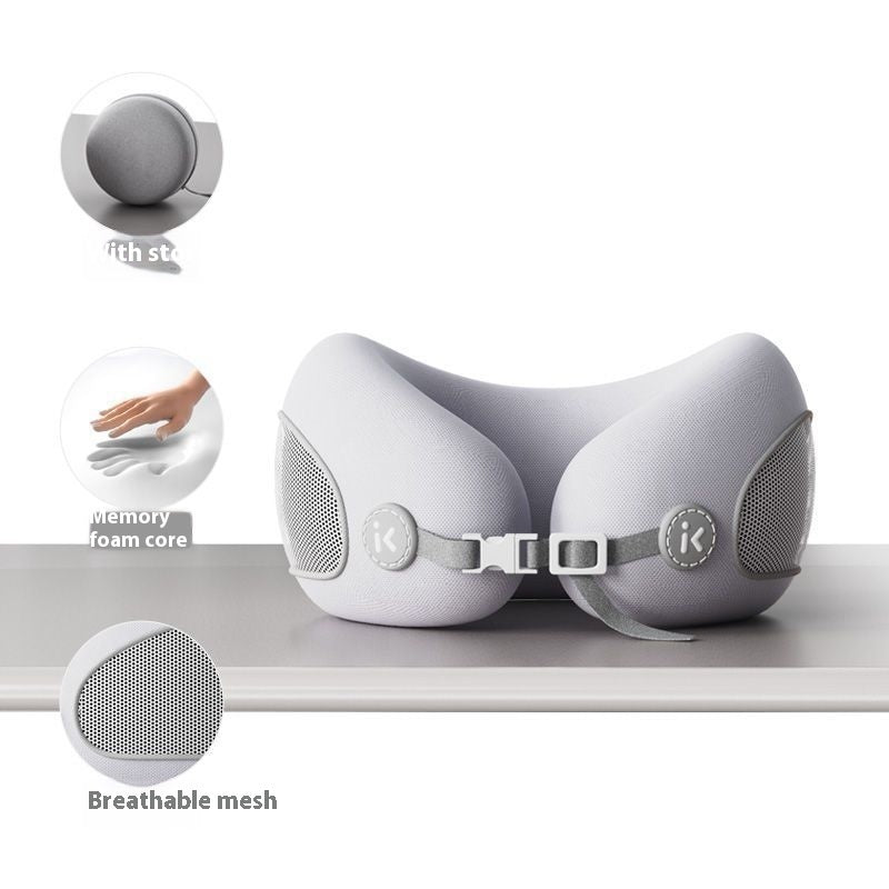 Reise Nackenkissen aus Memory Foam – U-Form mit Aufbewahrungsbox