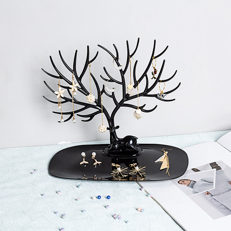 Schmuckhalter in Hirschform – Schmuck Organizer für Ketten, Ringe und Ohrringe