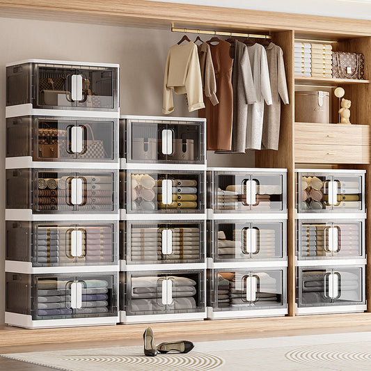 Faltbarer Aufbewahrungsschrank mit Rollen – Mehrstöckiger Organizer für Kleidung und Haushalt