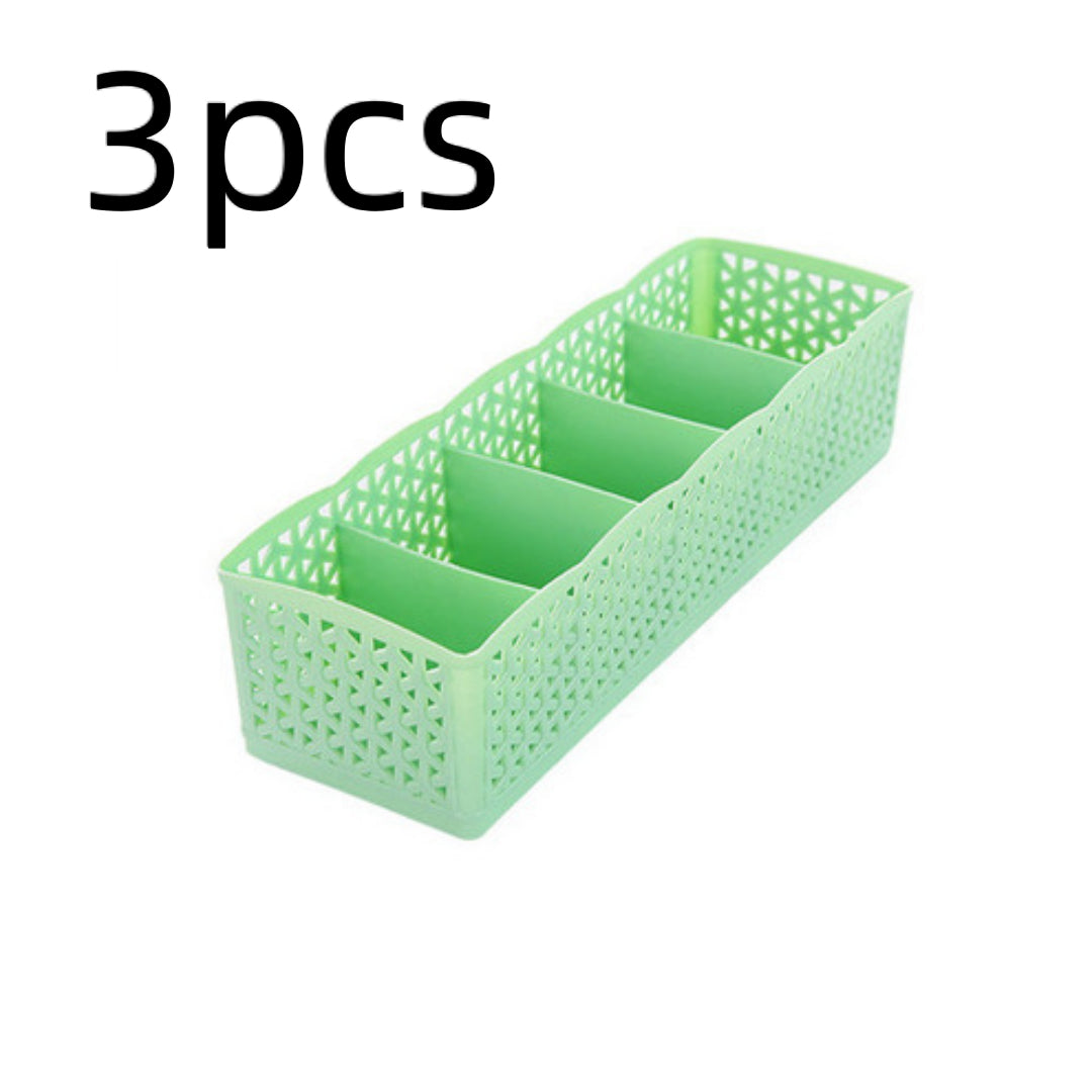 Stapelbarer Organizer mit 5 Fächern – Aufbewahrungsbox für Socken und Unterwäsche