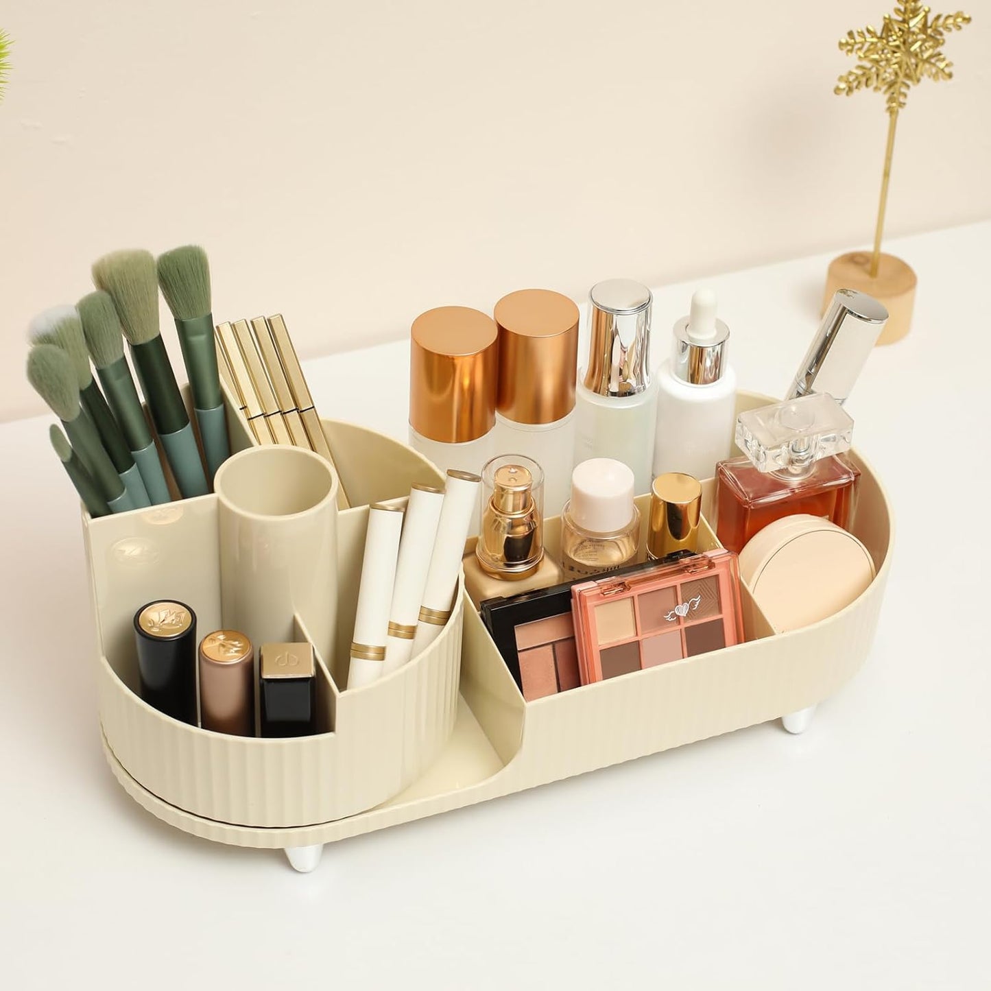 Drehbarer Kosmetik Organizer – 360° Make-up Aufbewahrung mit großer Kapazität