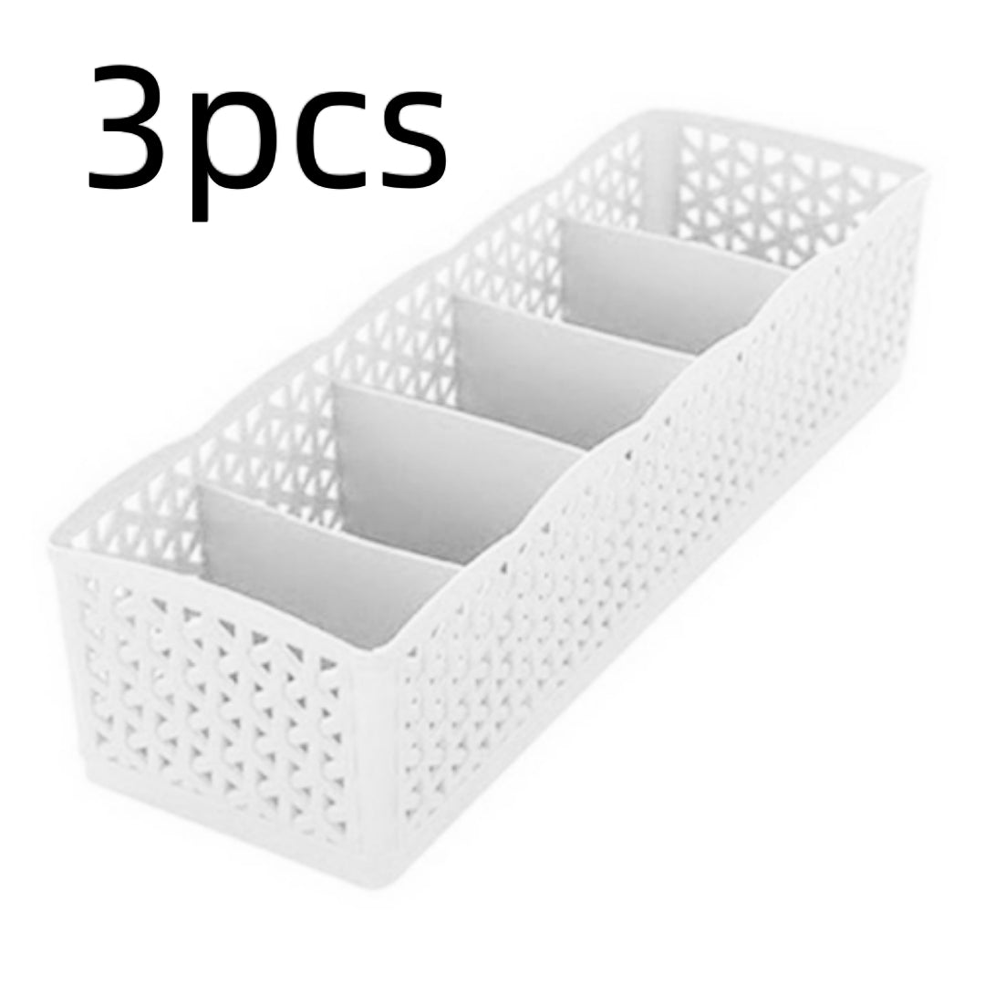 Stapelbarer Organizer mit 5 Fächern – Aufbewahrungsbox für Socken und Unterwäsche