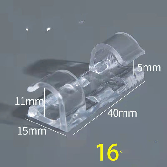Kabel Clips Transparent – Selbstklebende Kabelhalter für Schreibtisch & Kabelmanagement (Set)