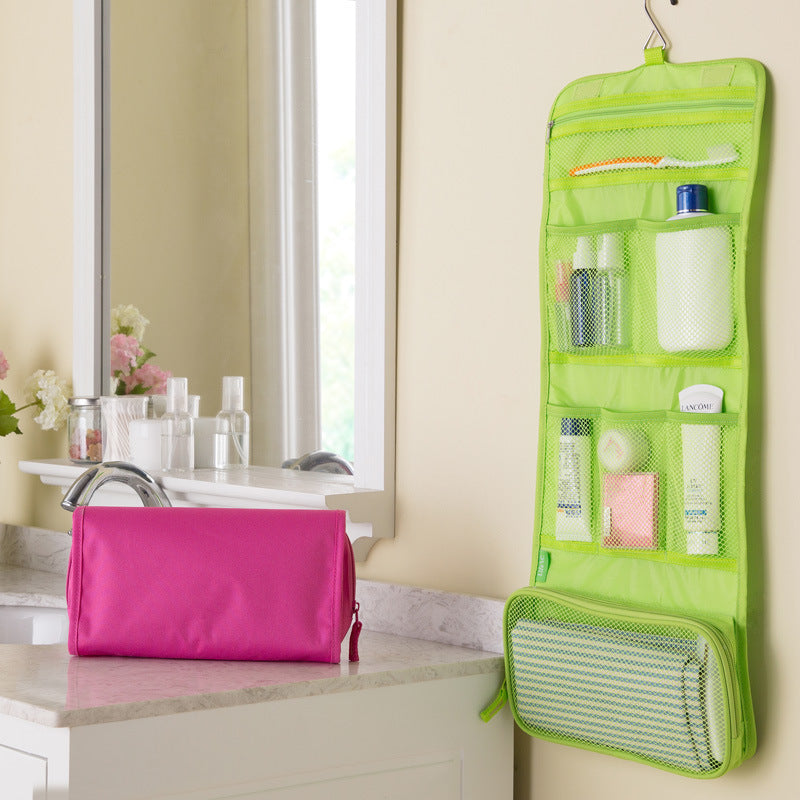 Reise Kosmetiktasche zum Aufhängen – Faltbarer Organizer für Make-up & Pflegeprodukte