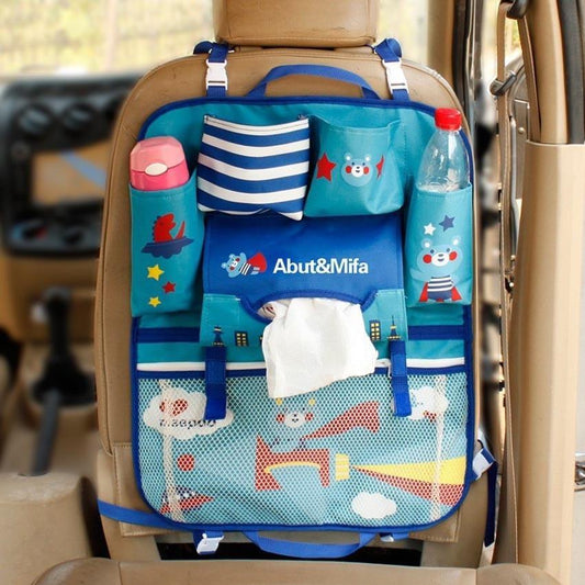 Auto Rücksitz Organizer – Kinder Auto Aufbewahrungstasche mit Fächern