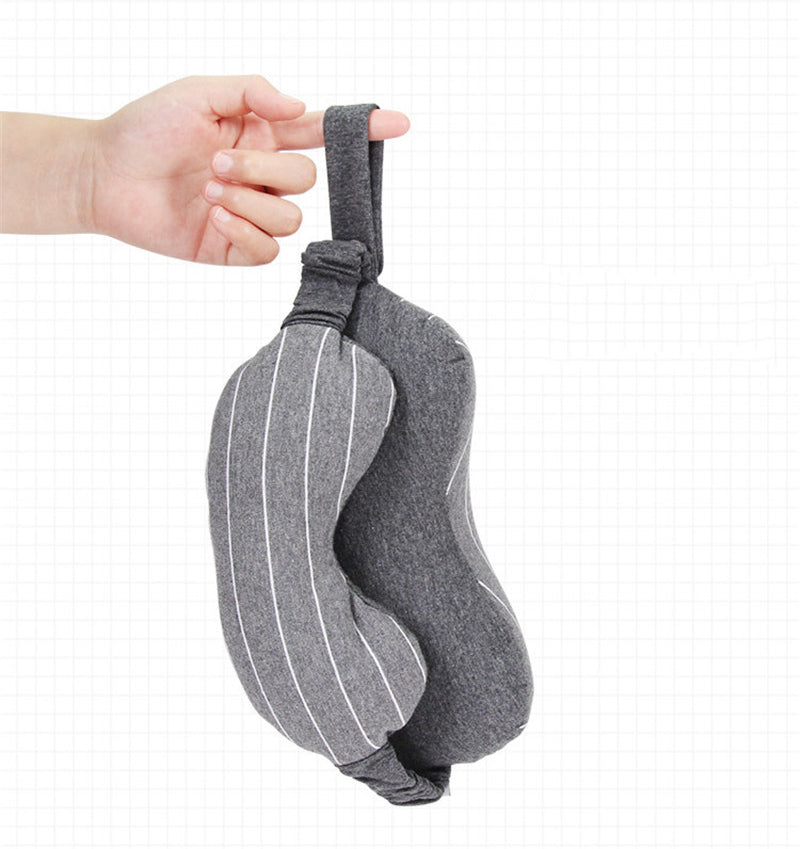2-in-1 Reise Nackenkissen mit Schlafmaske – Multifunktionales Augenmasken-Kissen