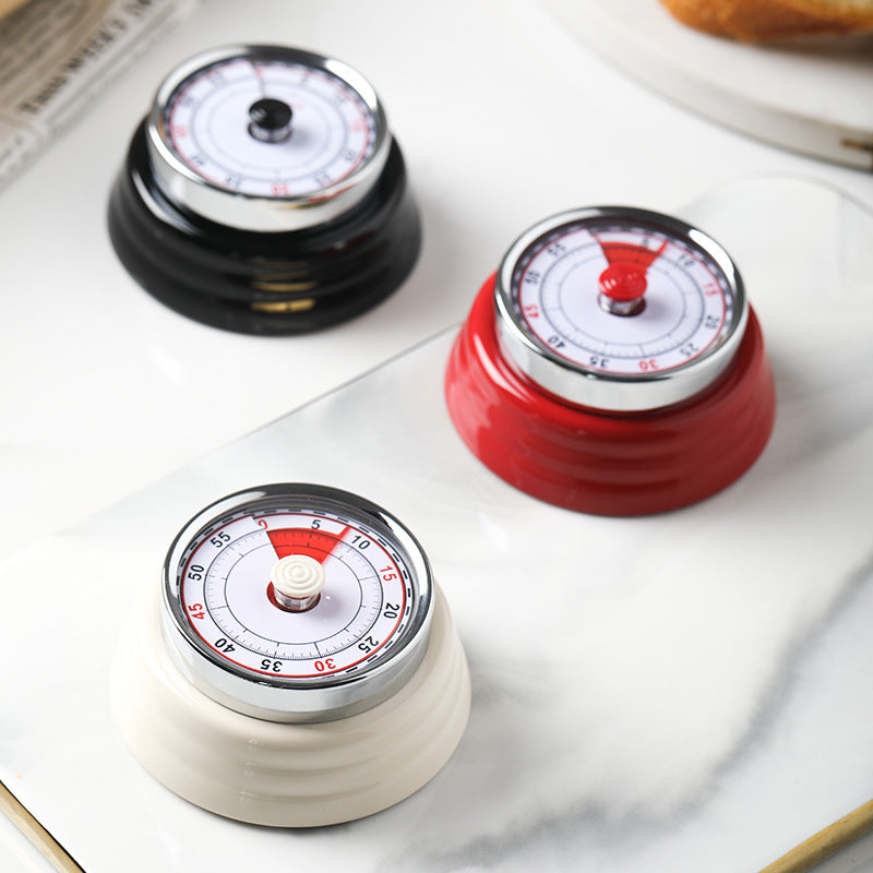 Mechanischer Küchentimer mit Magnet – Edelstahl Countdown Timer (0–55 Min)