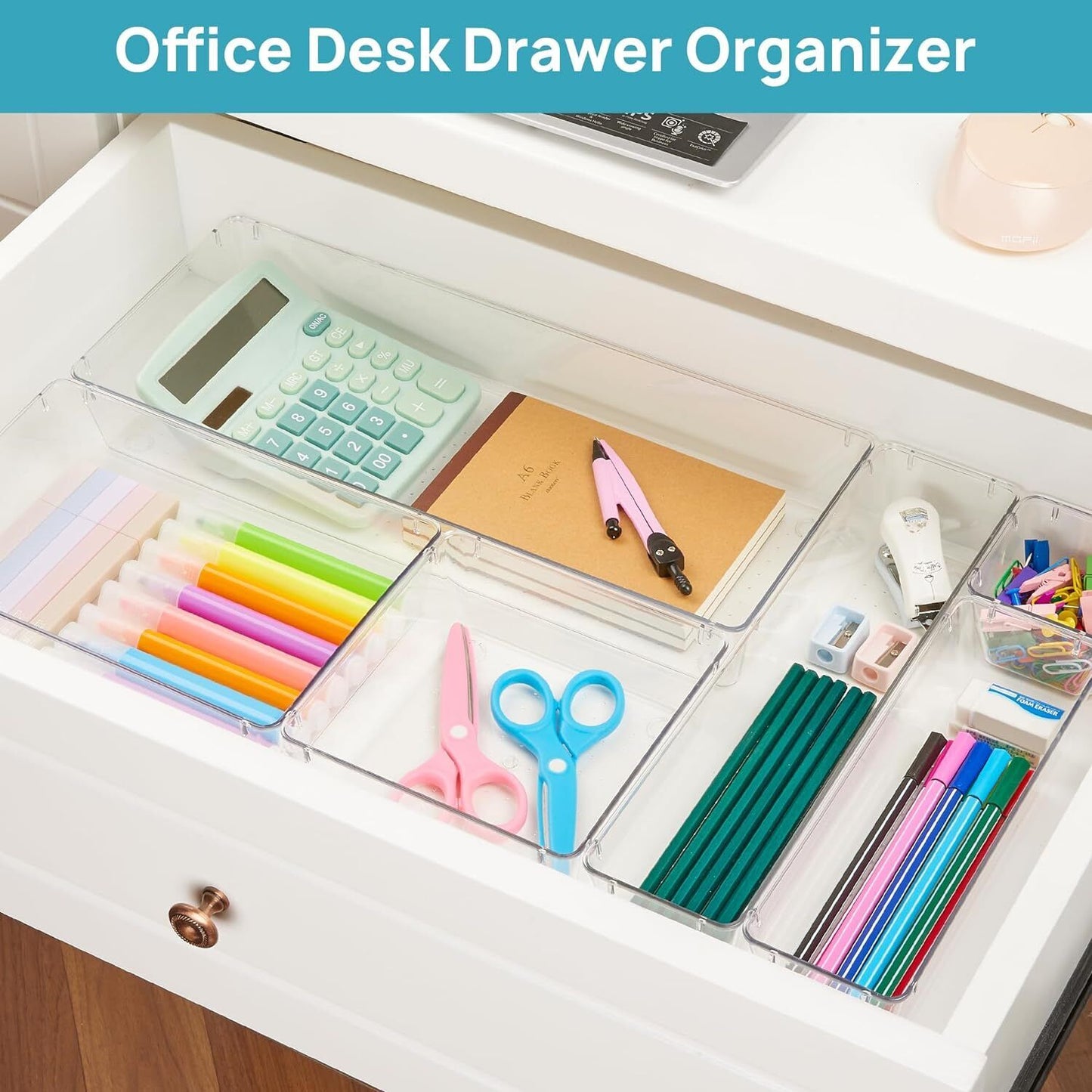 Schubladen Organizer Set 25-teilig – Transparente Aufbewahrungsboxen für Küche & Bad
