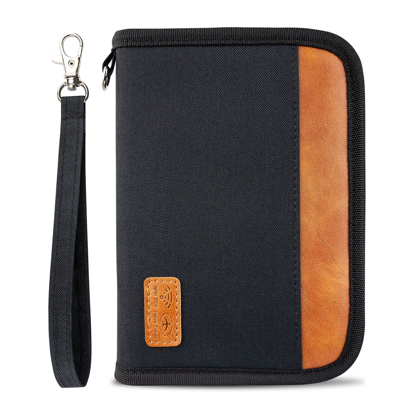 RFID Reisepasshülle Kurz – Anti-Diebstahl Travel Organizer mit Reißverschluss