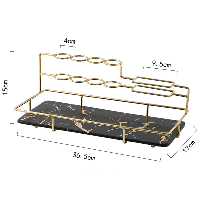 Zahnbürstenhalter Metall – Badezimmer Organizer mit Ablage (Nordic Design)