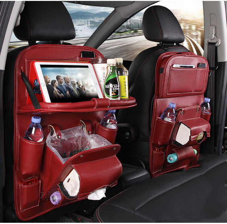 PU Leder Auto Organizer Sitzrücken – Multifunktionale Aufbewahrungstasche mit Mülleimer-Funktion
