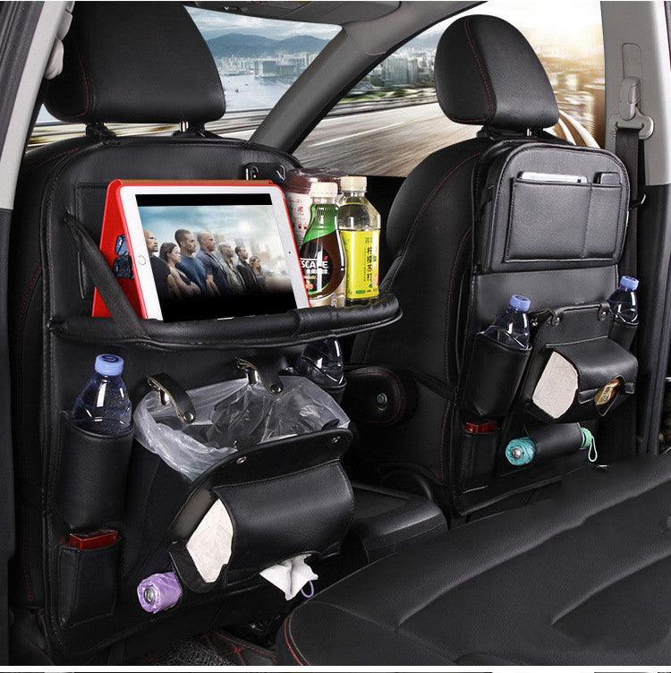 PU Leder Auto Organizer Sitzrücken – Multifunktionale Aufbewahrungstasche mit Mülleimer-Funktion