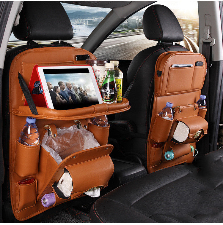 PU Leder Auto Organizer Sitzrücken – Multifunktionale Aufbewahrungstasche mit Mülleimer-Funktion