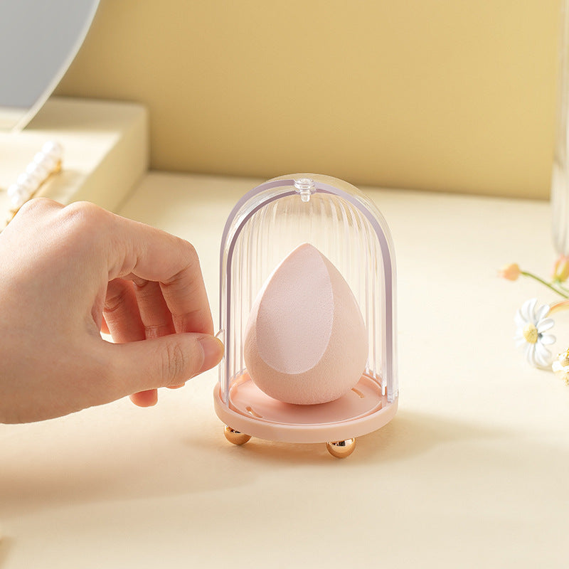 Make-up Schwamm Organizer mit Deckel – Transparente Beauty Blender Aufbewahrungsbox
