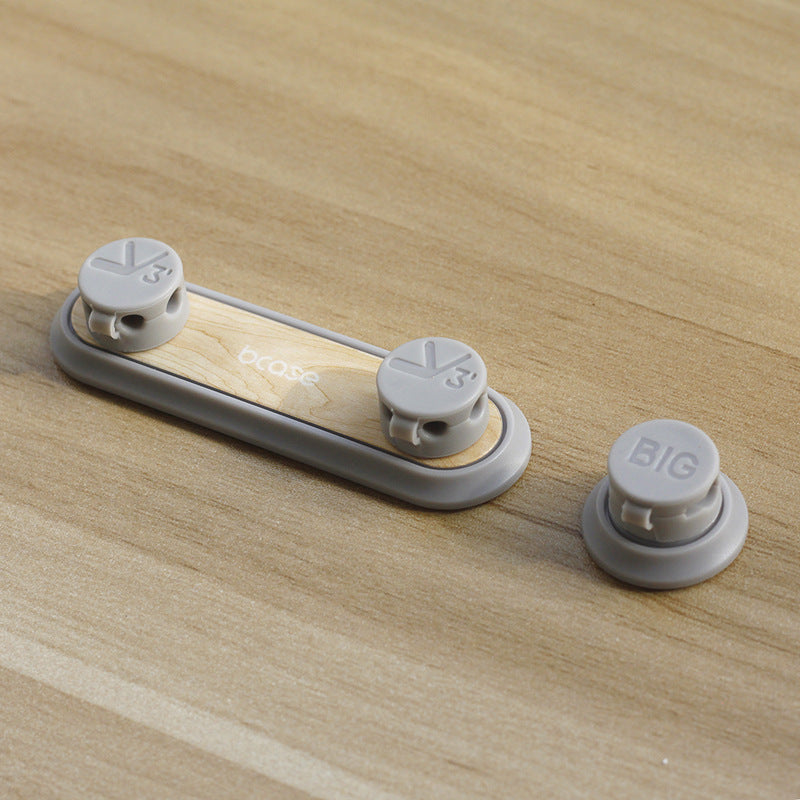 Magnetischer Kabel Organizer aus Holz – Kabelhalter für Schreibtisch & Kabelmanagement