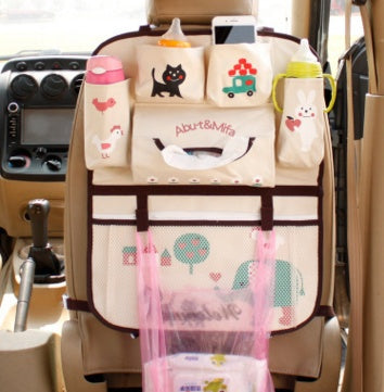 Auto Rücksitz Organizer – Kinder Auto Aufbewahrungstasche mit Fächern