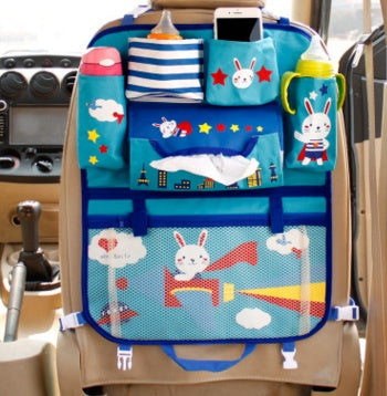 Auto Rücksitz Organizer – Kinder Auto Aufbewahrungstasche mit Fächern