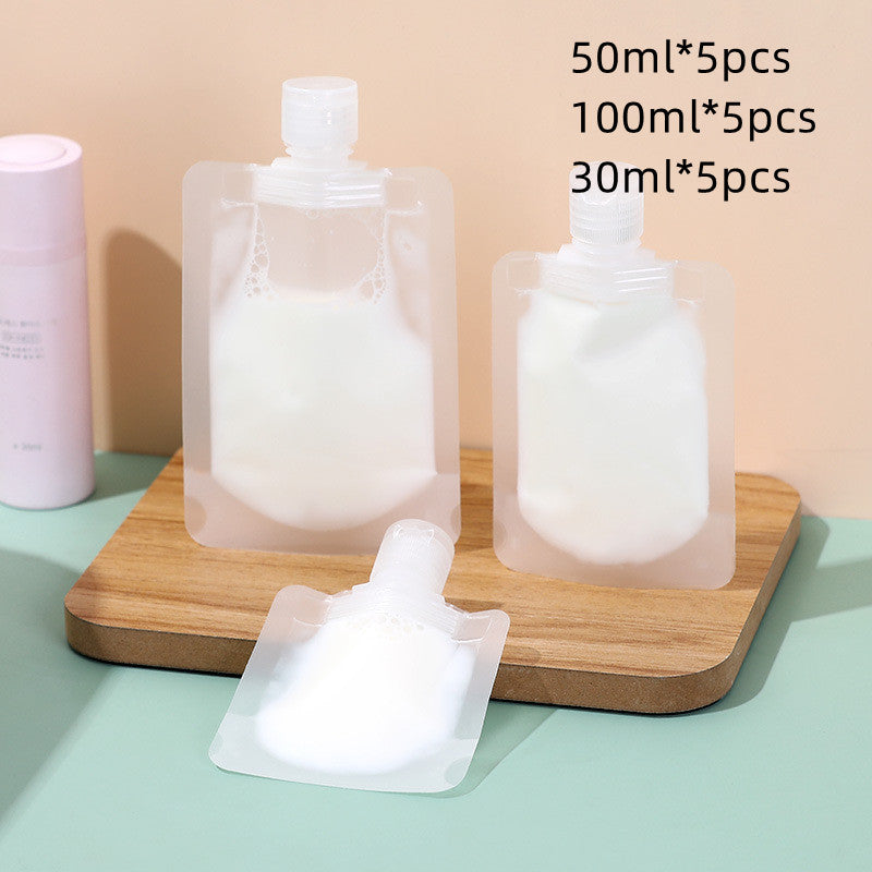 Nachfüllbare Reise-Flaschenbeutel – Transparente Kosmetik- & Shampoo-Behälter (30–100 ml)