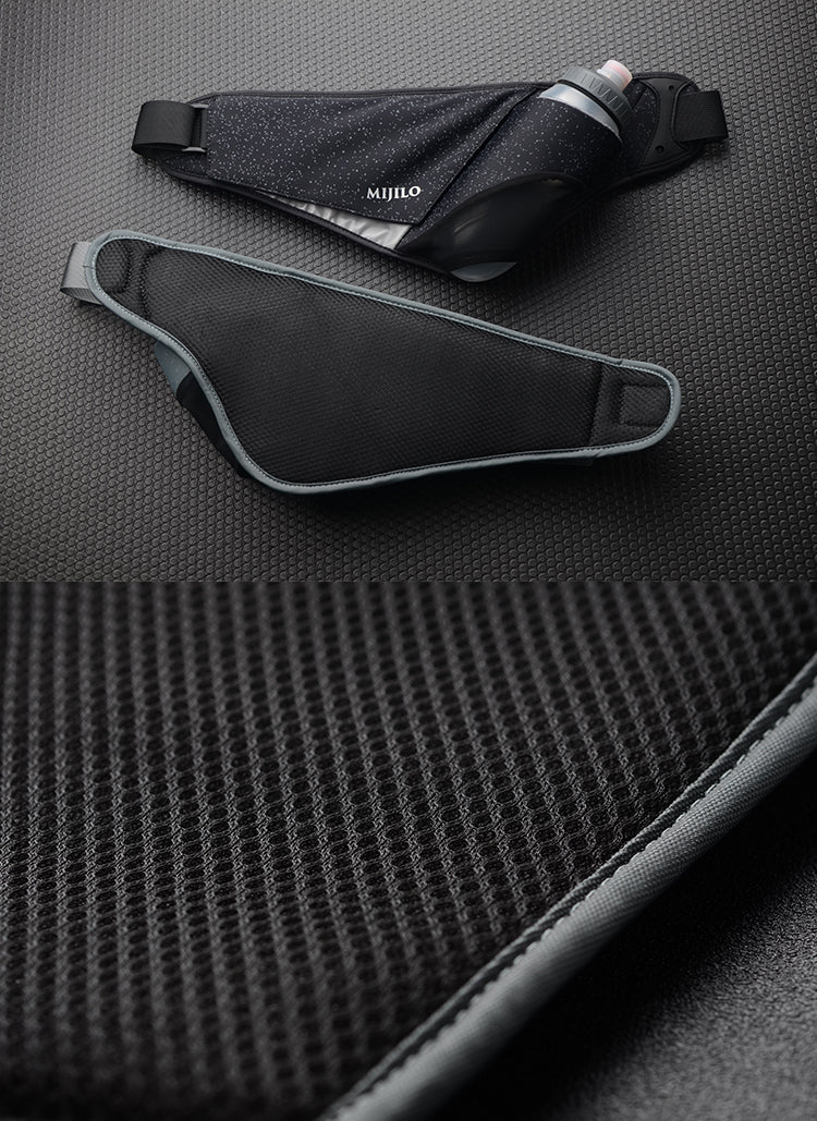 MIJILO Hüfttasche Running Pocket mit Smartphonefach und Flaschenhalter