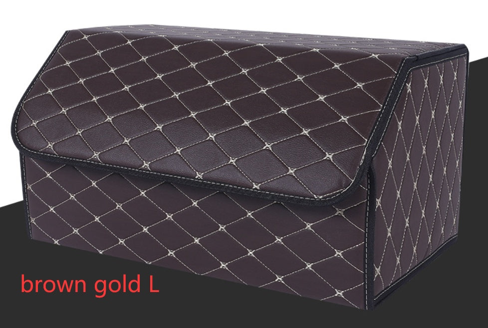 Auto Kofferraum Organizer Box – Faltbare Leder Aufbewahrungsbox für Gepäck