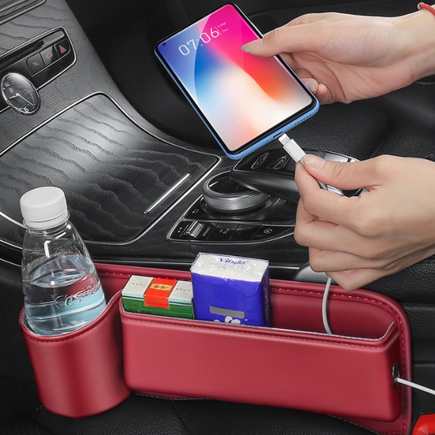 Auto Sitzlücken Organizer – Konsolen Tasche für Handy, Schlüssel & Sonnenbrille