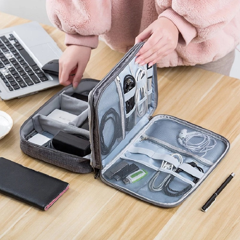 Elektronik Organizer Tasche – Kabel Organizer Reise Case für Zubehör (wasserdicht & multifunktional)