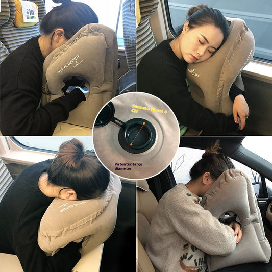 Ergonomisches Reise-Nackenkissen – U-Form Schlafkissen für Flugzeug, Zug & Büro