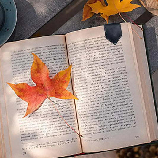 Magnetisches Leder Lesezeichen – Kabel Organizer & Bookmark im Vintage Design