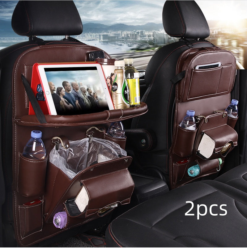 PU Leder Auto Organizer Sitzrücken – Multifunktionale Aufbewahrungstasche mit Mülleimer-Funktion