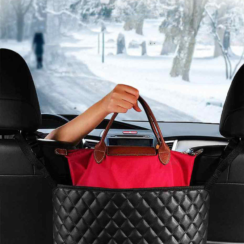 Auto Handtaschenhalter Sitz Organizer – Multifunktionale Aufbewahrungstasche für Auto-Innenraum