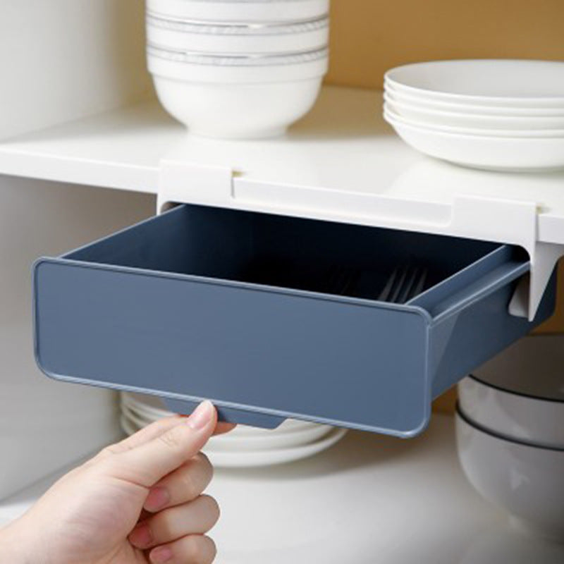 Unterbau Schubladen Organizer – Ausziehbare Küchen Schublade zum Einhängen für Besteck und Zubehör