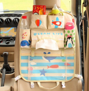 Auto Rücksitz Organizer – Kinder Auto Aufbewahrungstasche mit Fächern