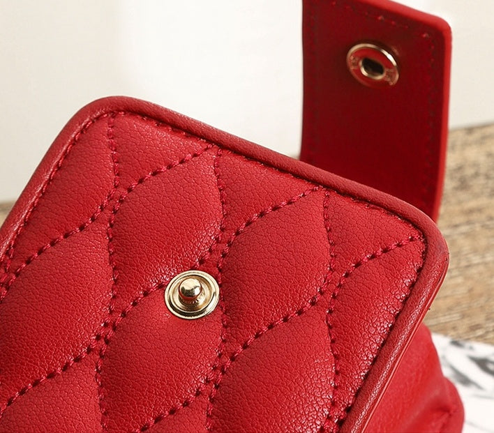 Mini Kosmetiktasche mit Spiegel – Kompakte Aufbewahrungstasche für Lippenstift & Zubehör
