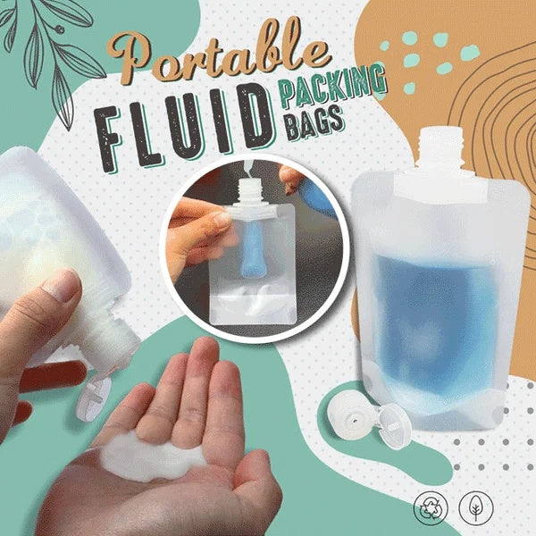 Nachfüllbare Reise-Flaschenbeutel – Transparente Kosmetik- & Shampoo-Behälter (30–100 ml)