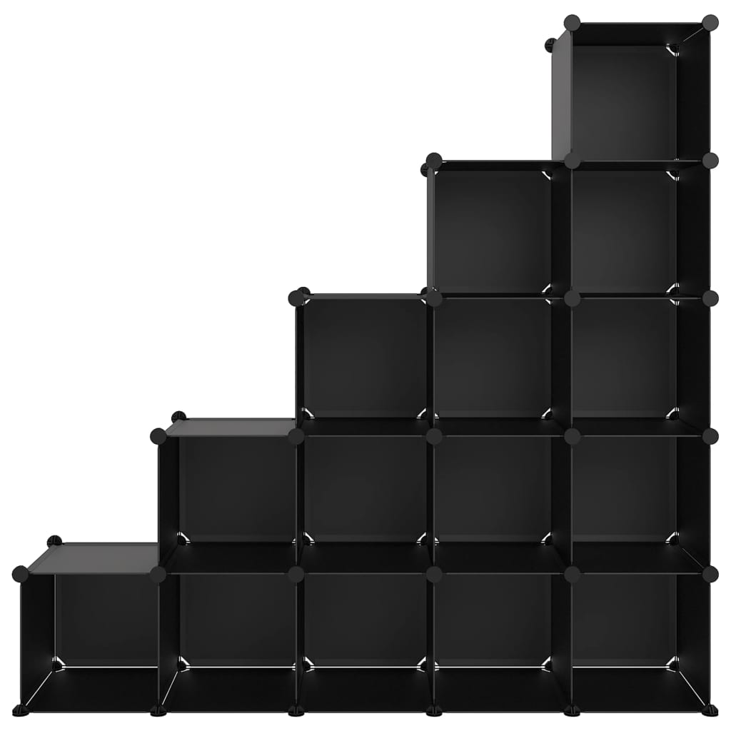 Modulares Regalsystem mit 15 Würfeln – Platzsparendes Aufbewahrungsregal aus PP