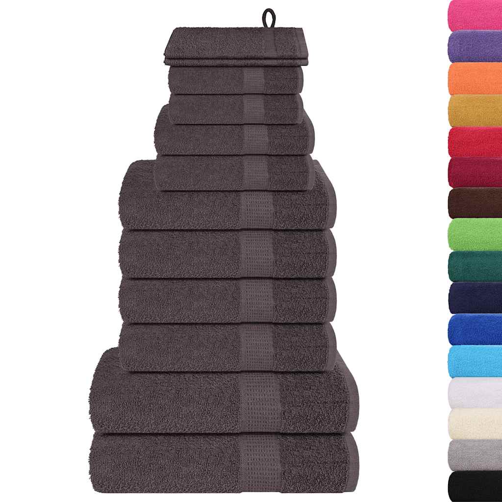Handtuch Set 12-teilig – 100% Baumwolle, weich & saugfähig