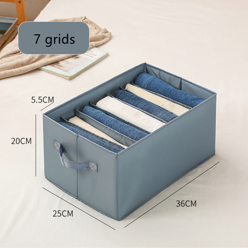 Kleidung Organizer Box für Schubladen – Faltbare Aufbewahrungsbox mit Fächern für Jeans und Kleidung