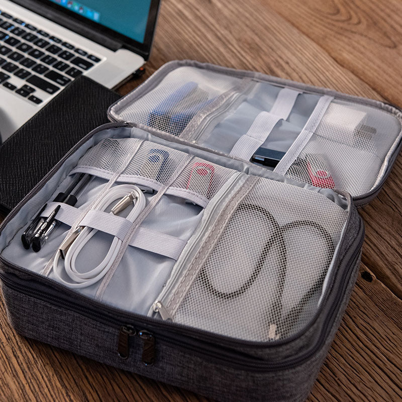 Elektronik Organizer Tasche – Kabel Organizer Reise Case für Zubehör (wasserdicht & multifunktional)