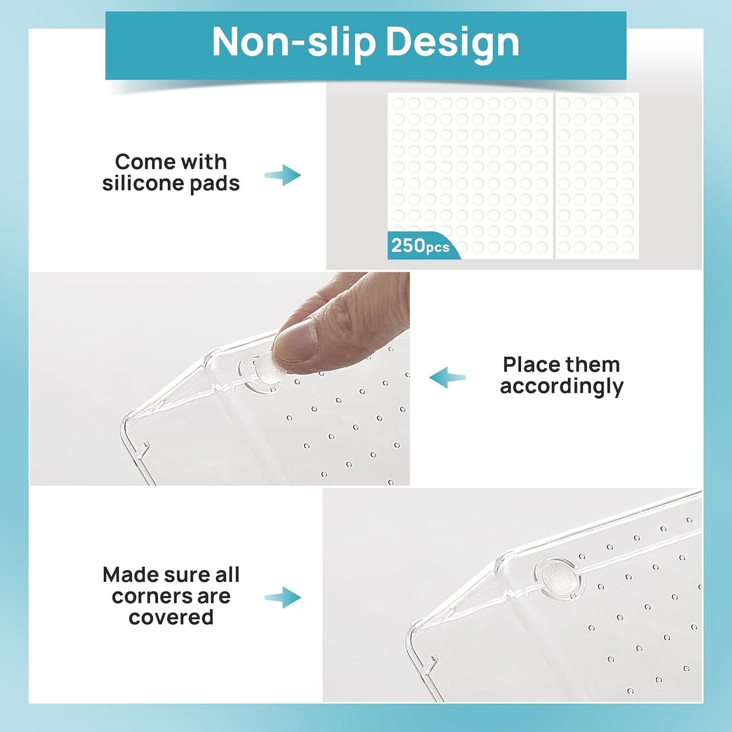 Schubladen Organizer Set 25-teilig – Transparente Aufbewahrungsboxen für Küche & Bad