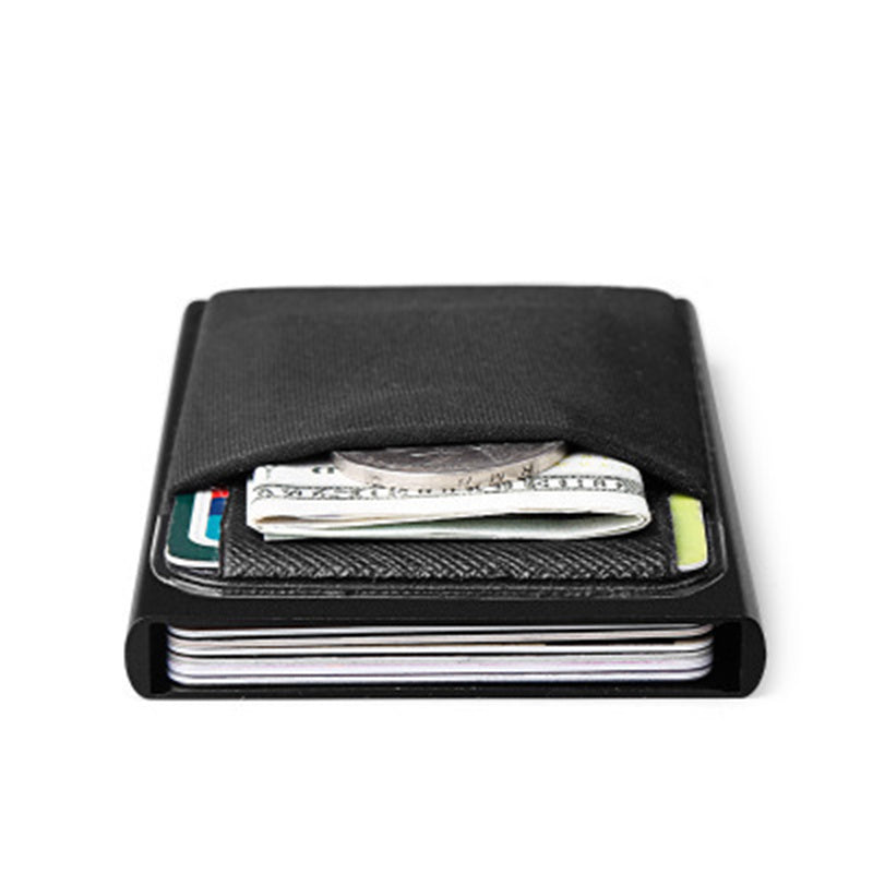 RFID Aluminium Slim Wallet – Kartenhalter mit elastischem Fach