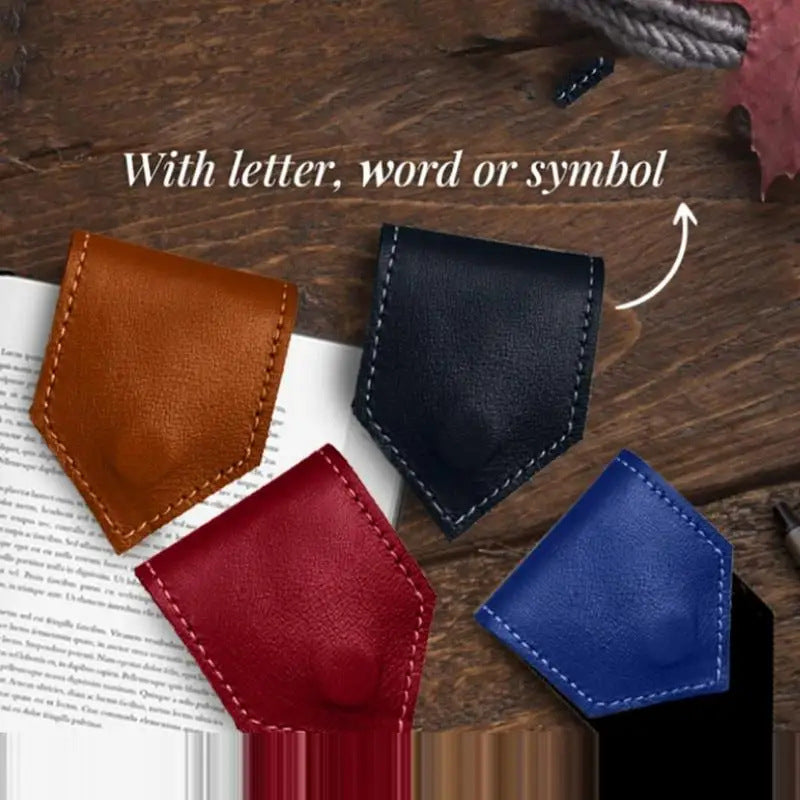 Magnetisches Leder Lesezeichen – Kabel Organizer & Bookmark im Vintage Design