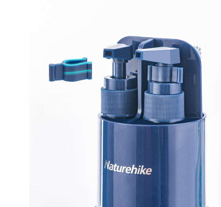Reise Toiletten Set – Zahnbürstenbecher mit Spendern, Spiegel & Kamm