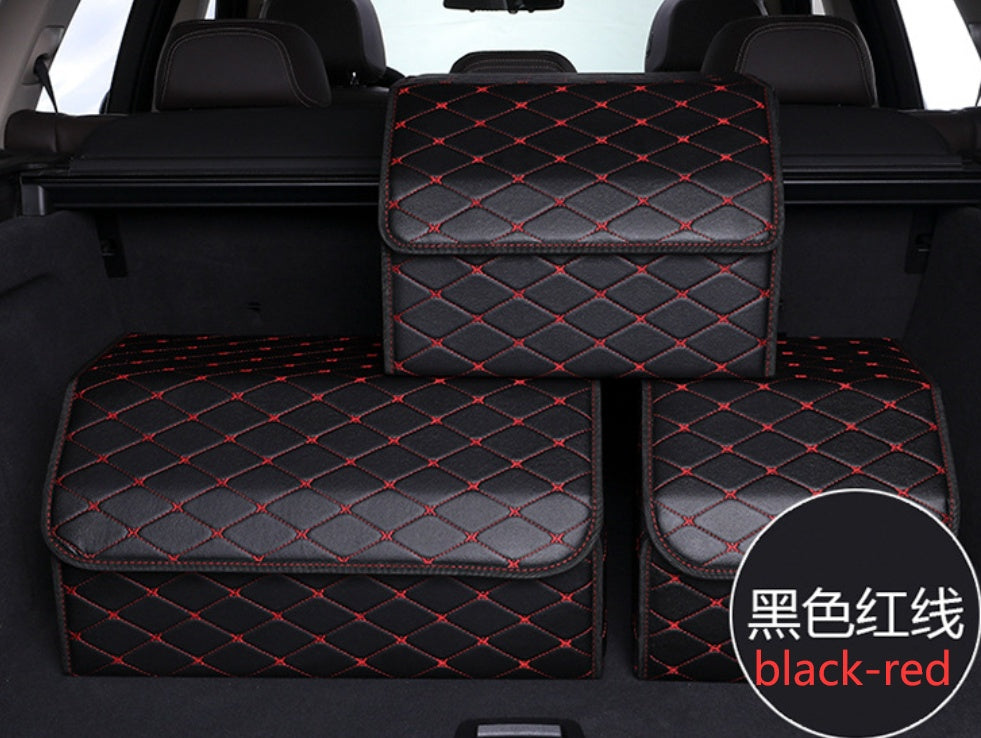 Auto Kofferraum Organizer Box – Faltbare Leder Aufbewahrungsbox für Gepäck